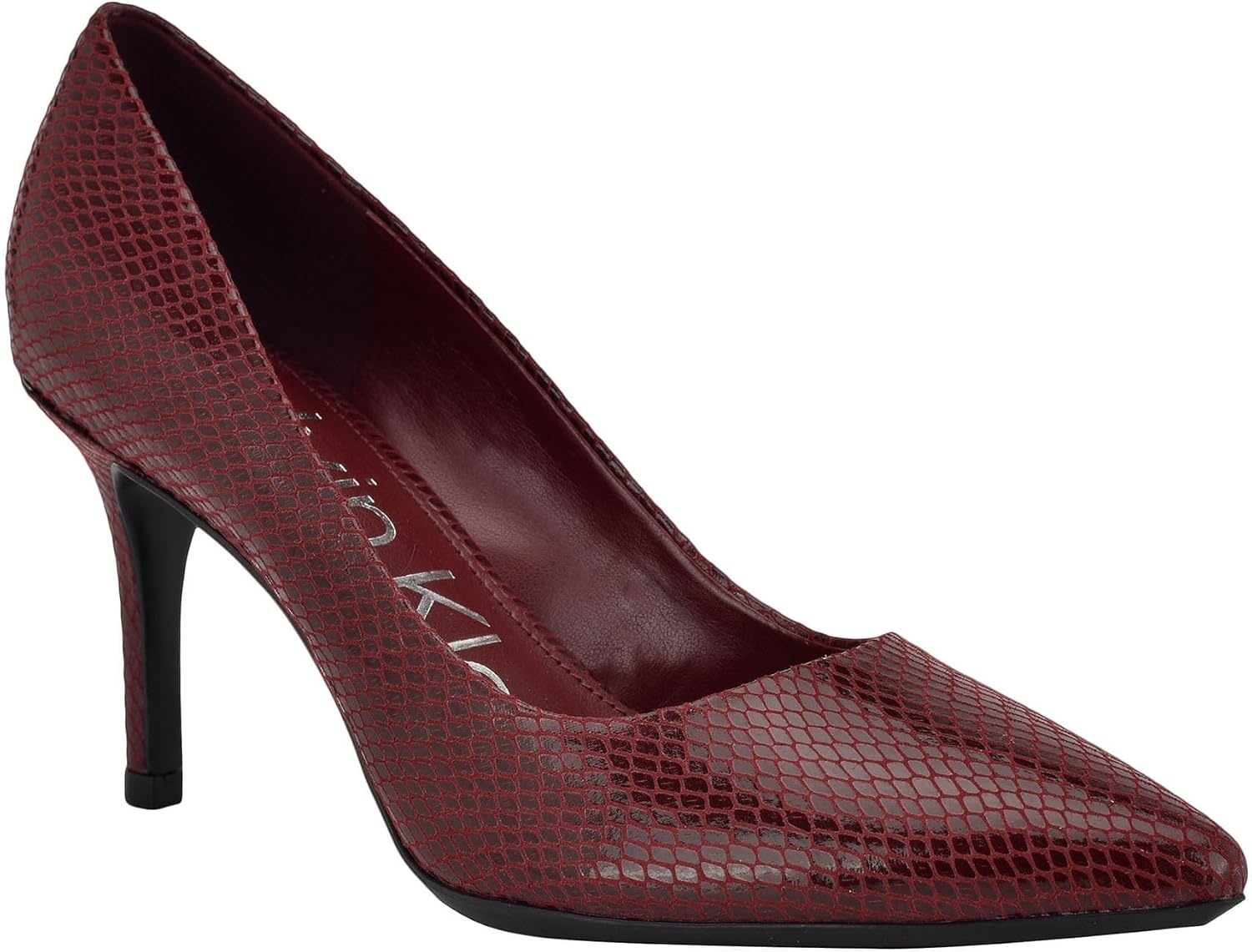 image:imageCalvin Klein Gayle PumpDark Red Snake
