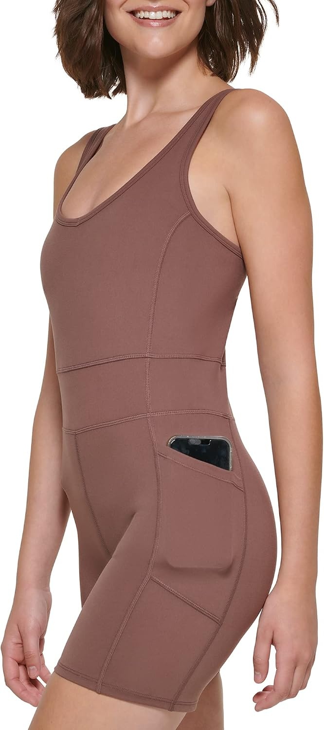 image:imageCalvin Klein Performance womens Bike Short Romper UnitardTerre