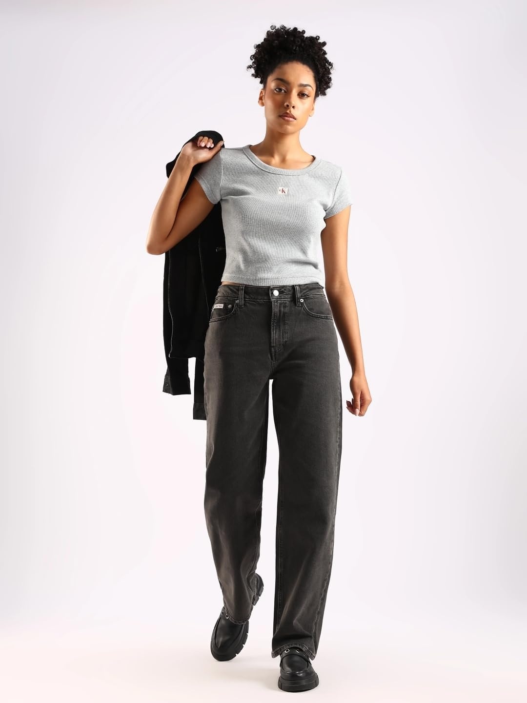 image:imageCalvin Klein Womens 90s Straight JeansCk Essential Bl