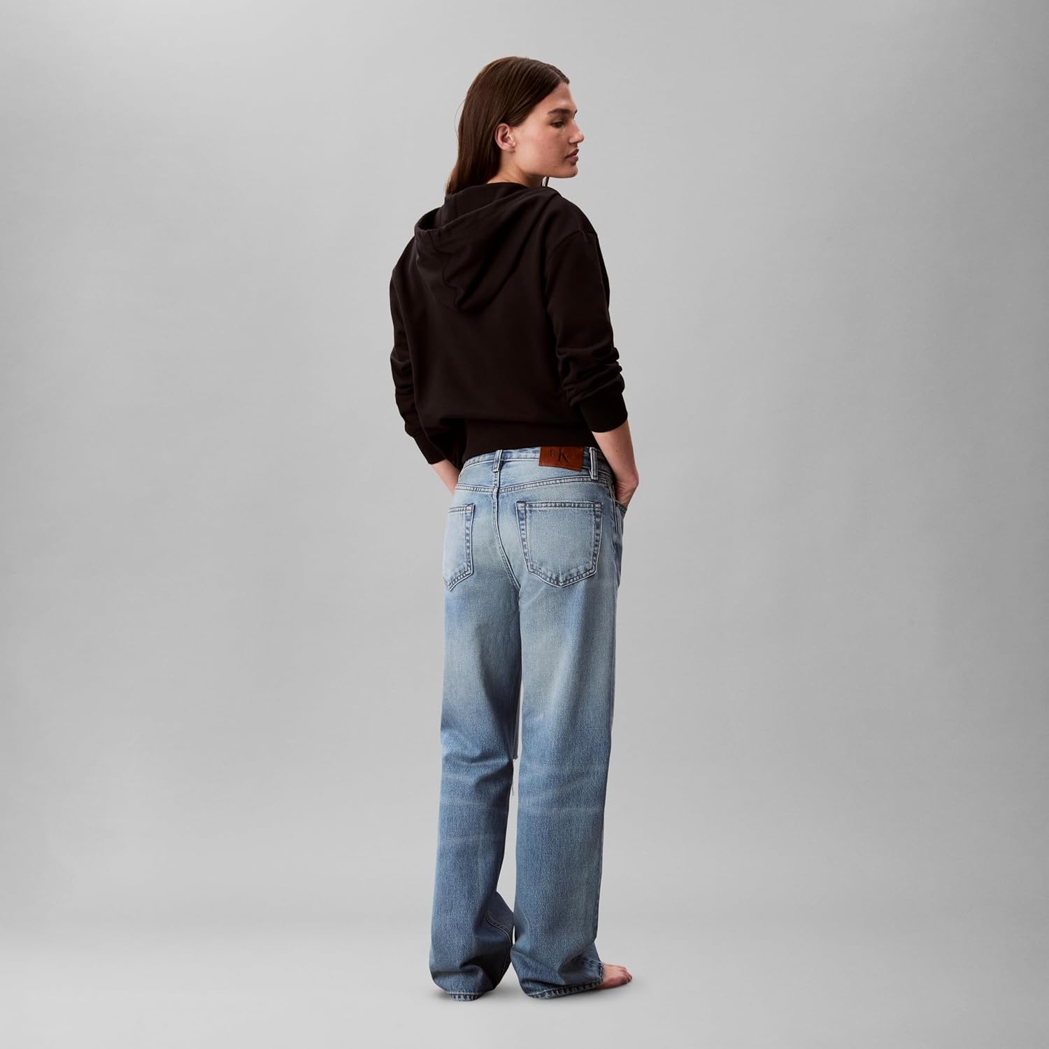 image:imageCalvin Klein Womens 90s Straight JeansGold Dust