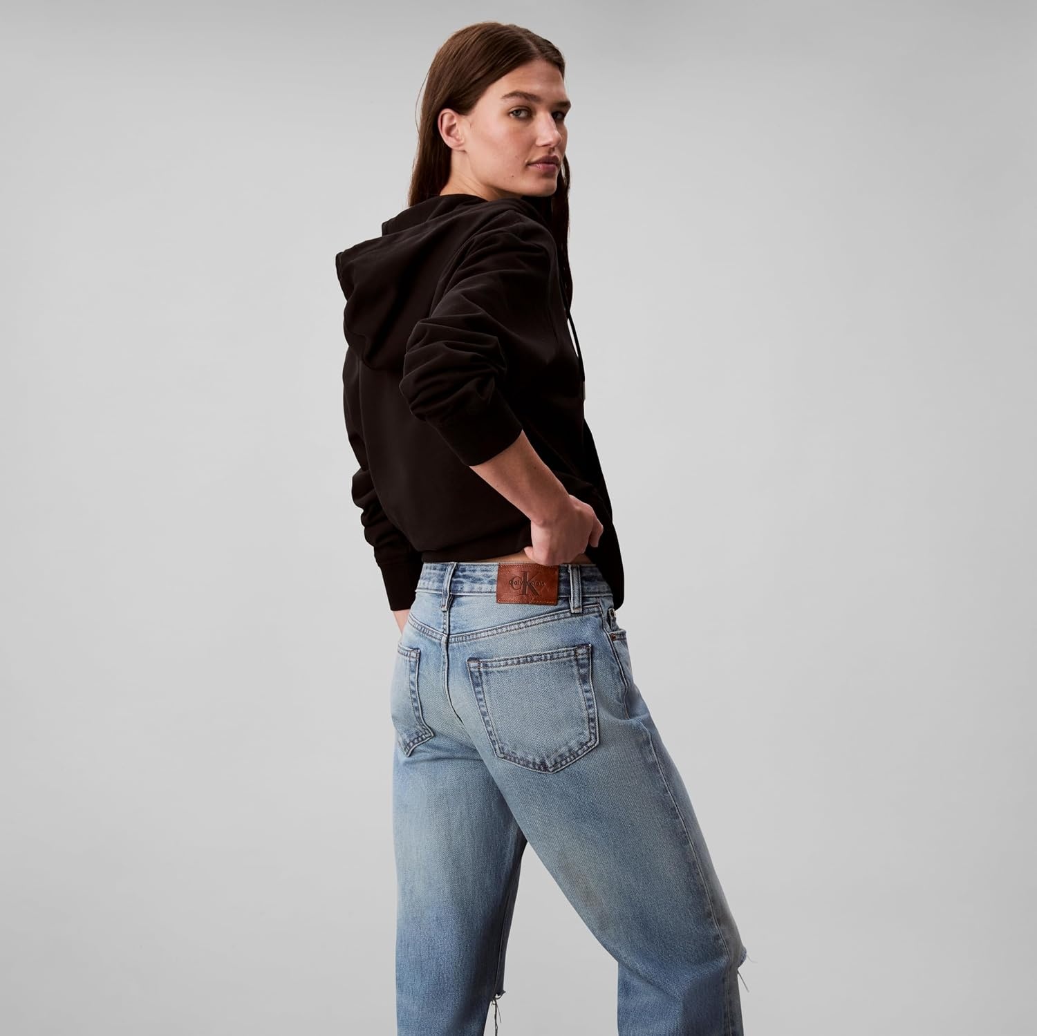 image:imageCalvin Klein Womens 90s Straight JeansGold Dust