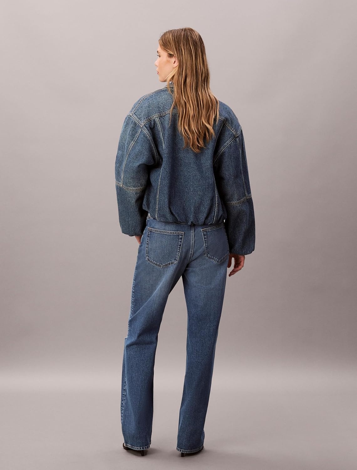 image:imageCalvin Klein Womens 90s Straight JeansRunaway Blue De