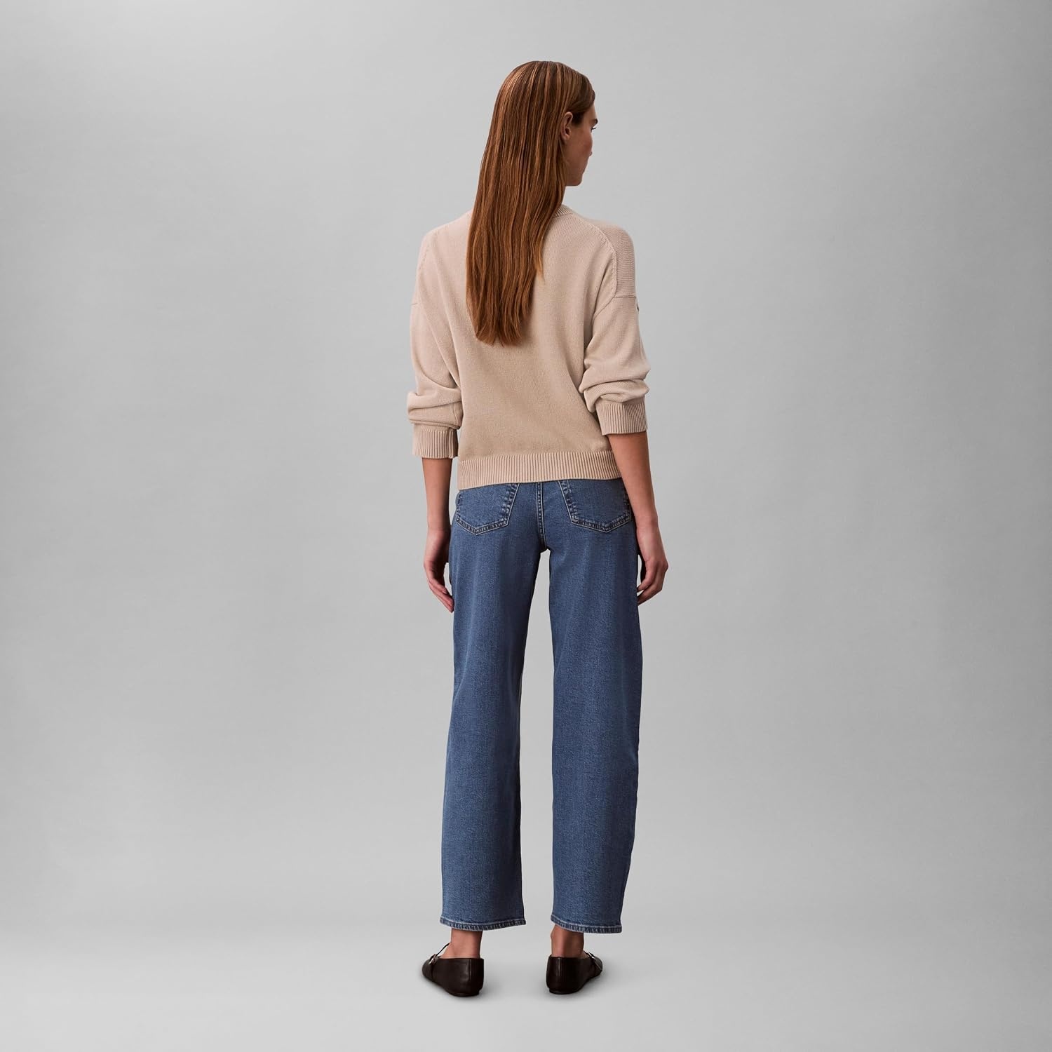 image:imageCalvin Klein Womens Barrel Fit JeansBlue Jay