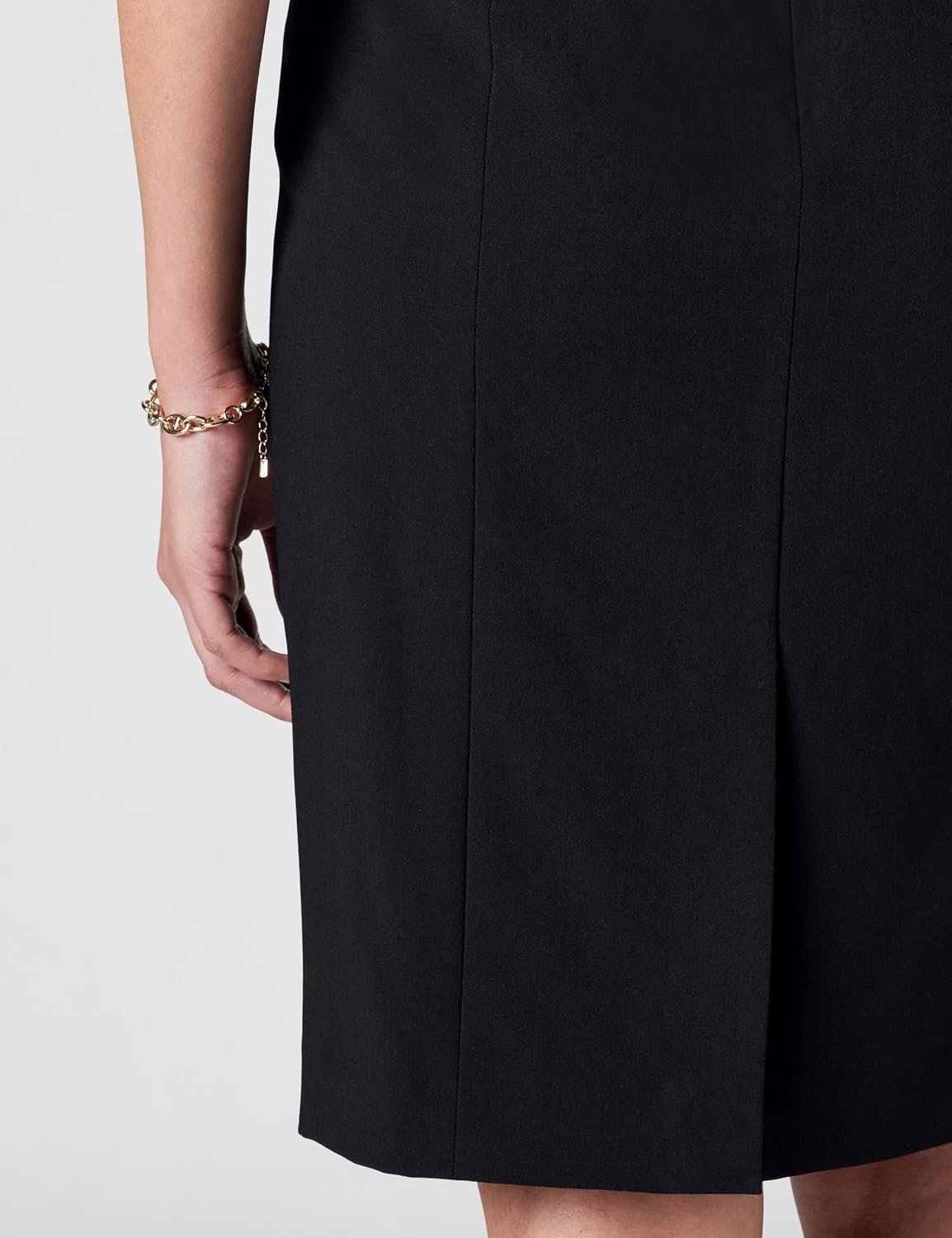 image:imageCalvin Klein Womens Centerback Zipper Velvet Wear to Work Suits SkirtBlack