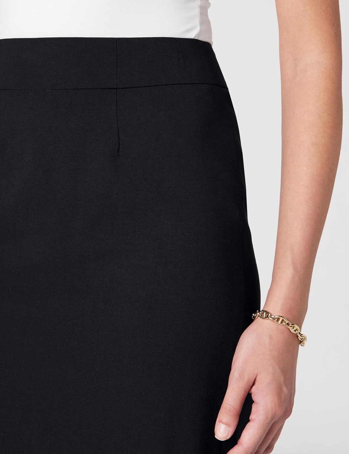 image:imageCalvin Klein Womens Centerback Zipper Velvet Wear to Work Suits SkirtBlack