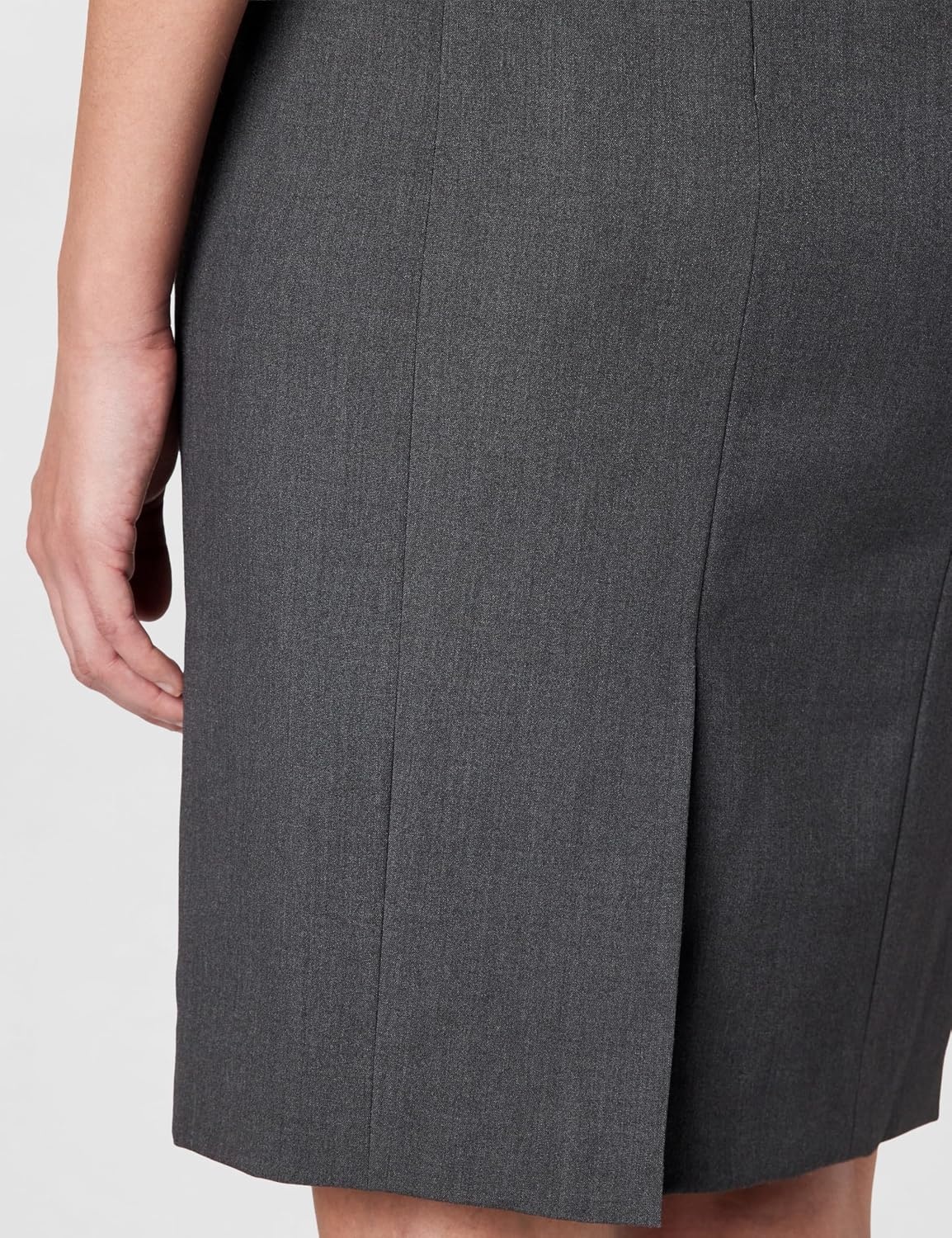 image:imageCalvin Klein Womens Centerback Zipper Velvet Wear to Work Suits SkirtCharcoal