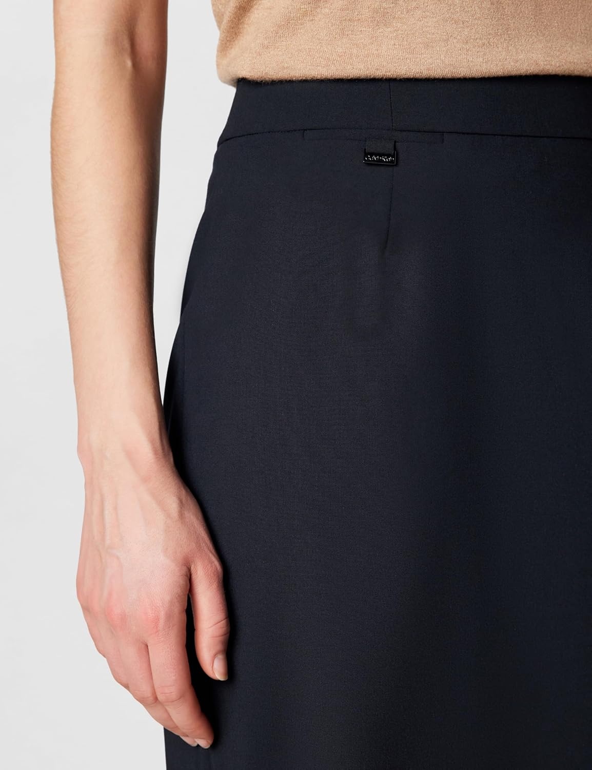 image:imageCalvin Klein Womens Centerback Zipper Velvet Wear to Work Suits SkirtDark Navy