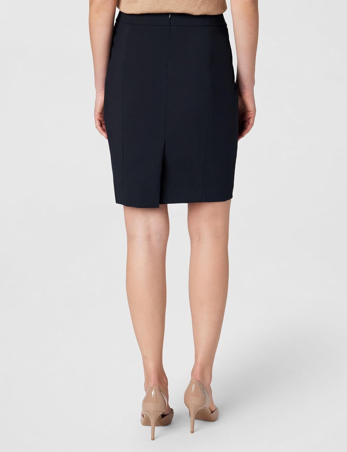 image:imageCalvin Klein Womens Centerback Zipper Velvet Wear to Work Suits SkirtDark Navy