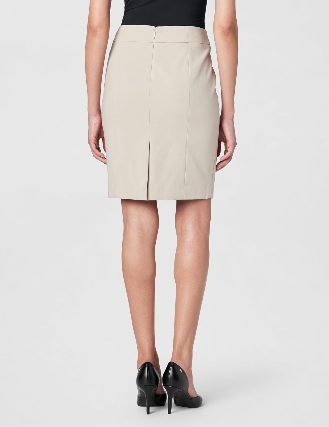 image:imageCalvin Klein Womens Centerback Zipper Velvet Wear to Work Suits SkirtKhaki