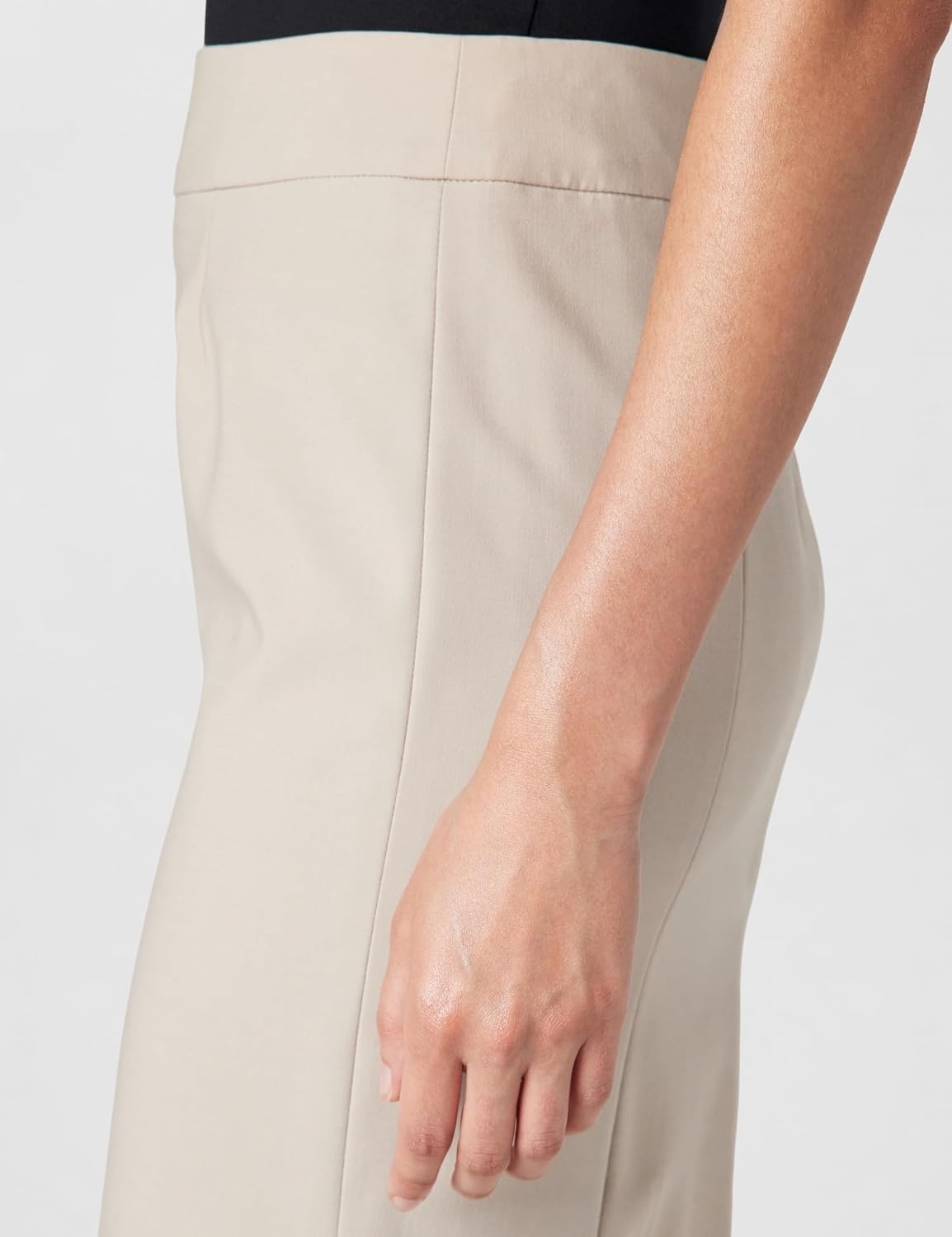 image:imageCalvin Klein Womens Centerback Zipper Velvet Wear to Work Suits SkirtKhaki