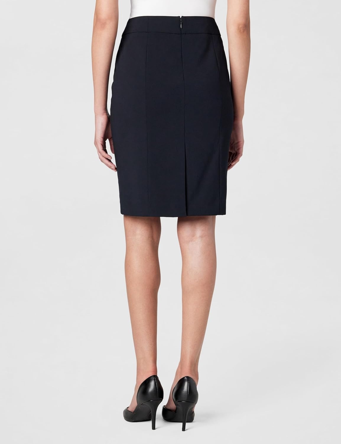 image:imageCalvin Klein Womens Centerback Zipper Velvet Wear to Work Suits SkirtNavy