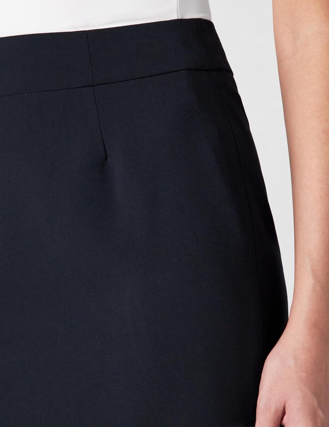 image:imageCalvin Klein Womens Centerback Zipper Velvet Wear to Work Suits SkirtNavy
