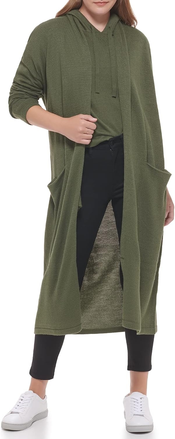 image:imageCalvin Klein Womens Chain Stitch Vneck SweaterThyme