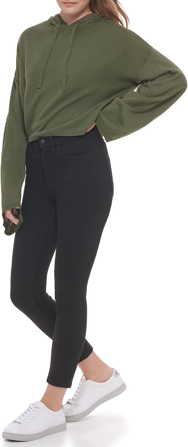 image:imageCalvin Klein Womens Chain Stitch Vneck SweaterThyme