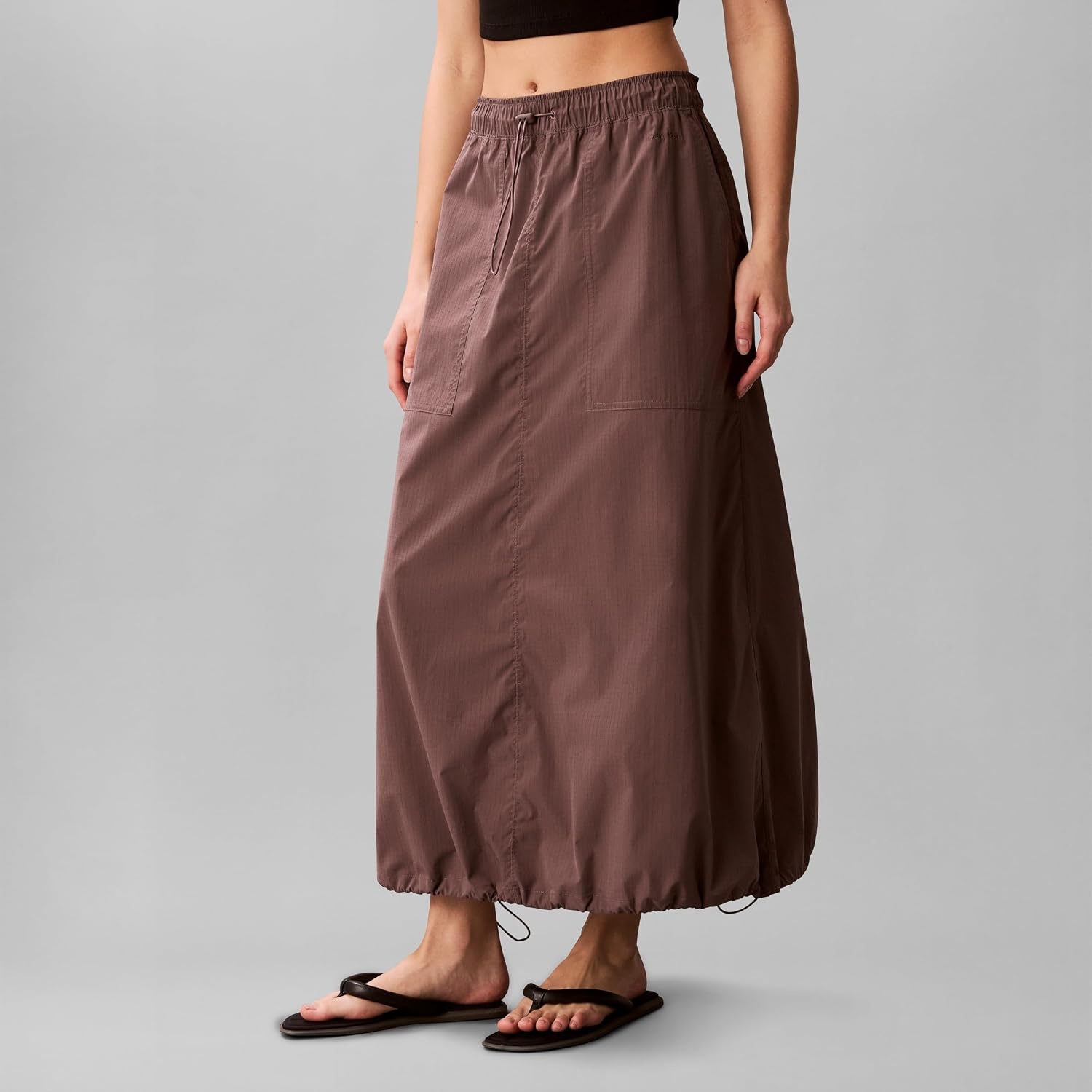 image:imageCalvin Klein Womens Commuter Long SkirtBotanical Brown