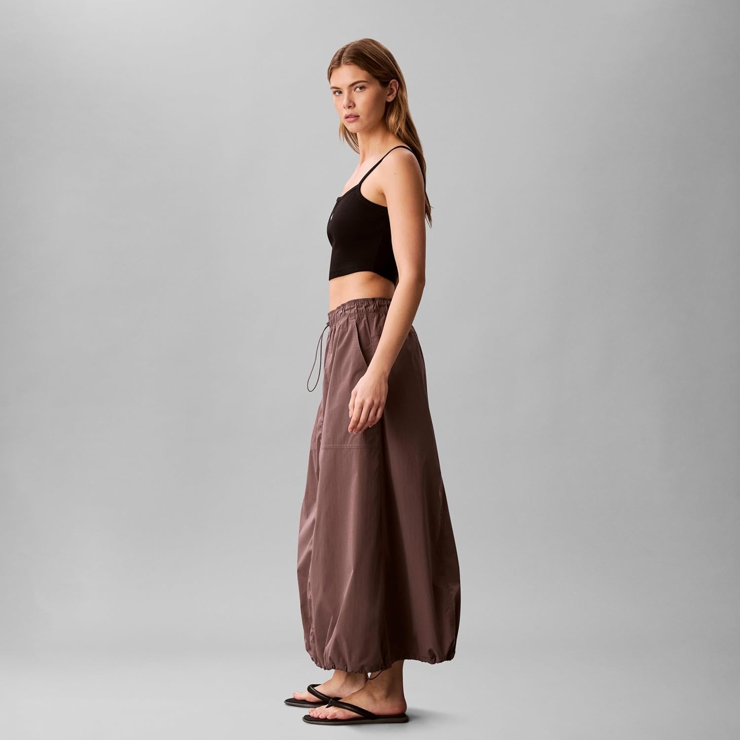 image:imageCalvin Klein Womens Commuter Long SkirtBotanical Brown