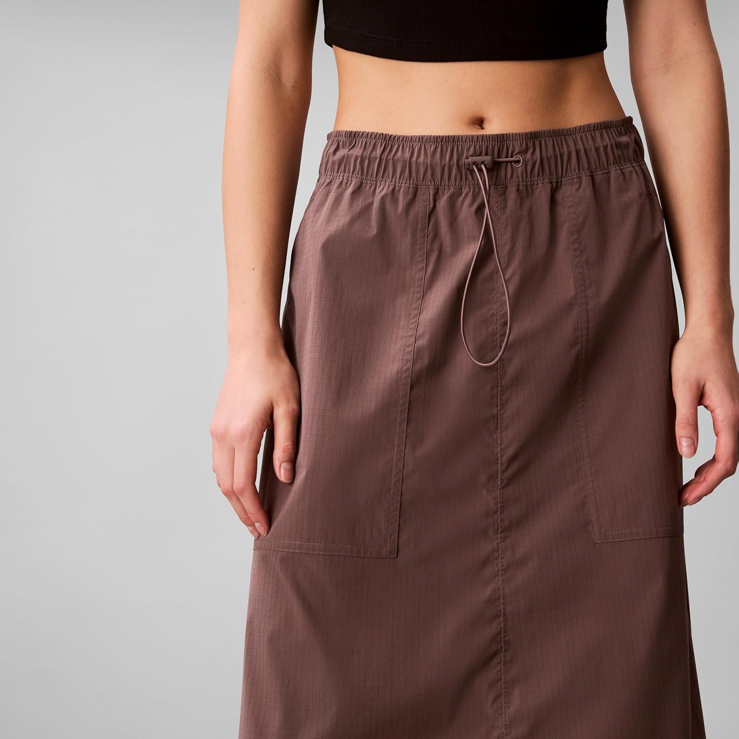 image:imageCalvin Klein Womens Commuter Long SkirtBotanical Brown