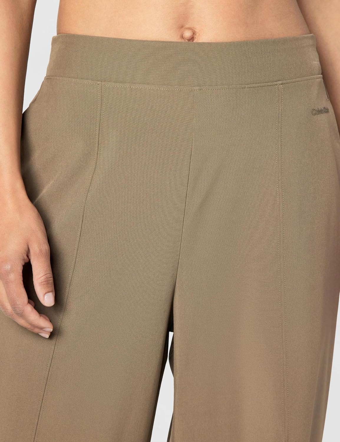 image:imageCalvin Klein Womens Commuter Woven PantsMedium Brown