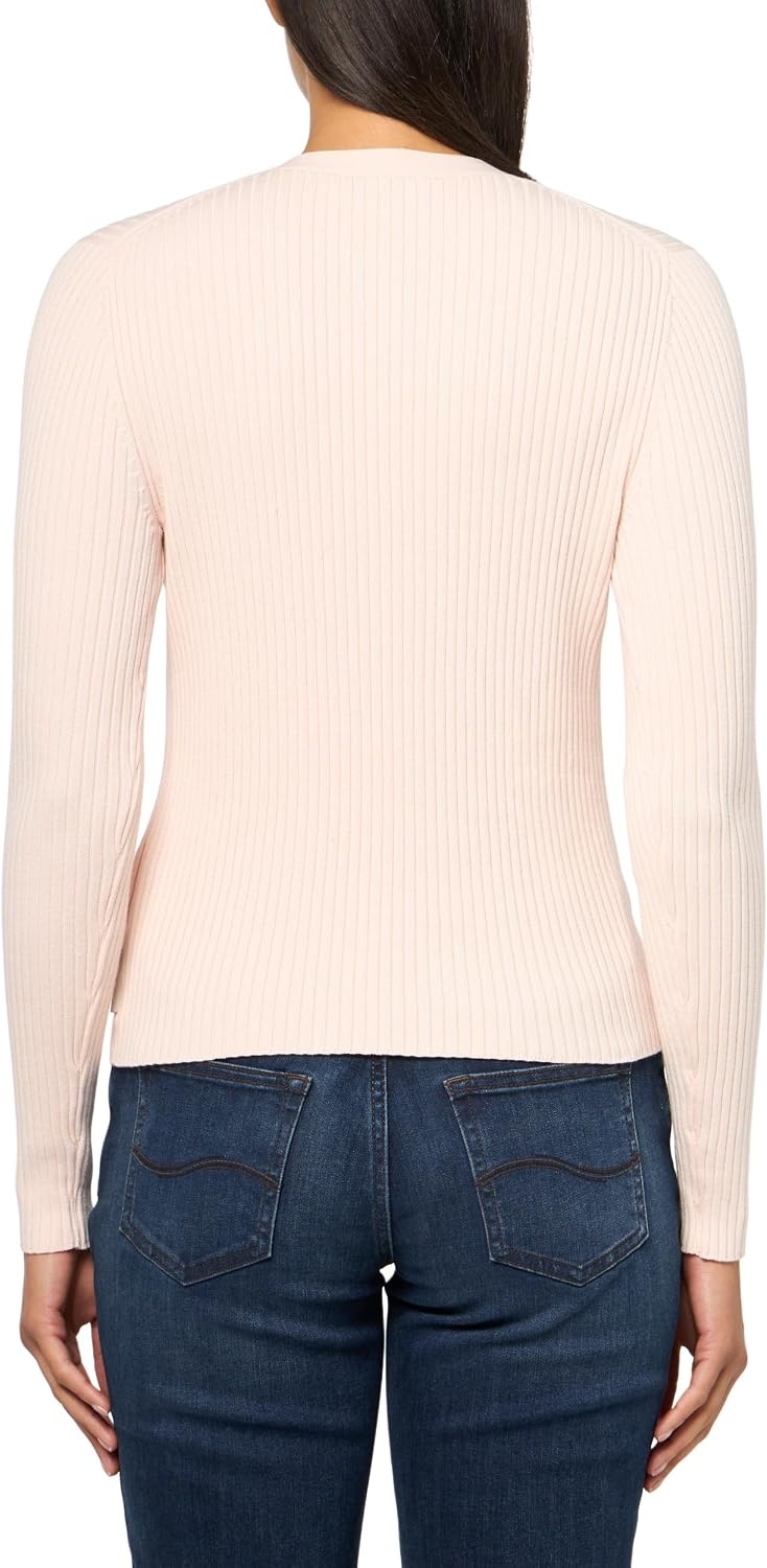 image:imageCalvin Klein Womens Cotton Rib CardiganSilver Peony