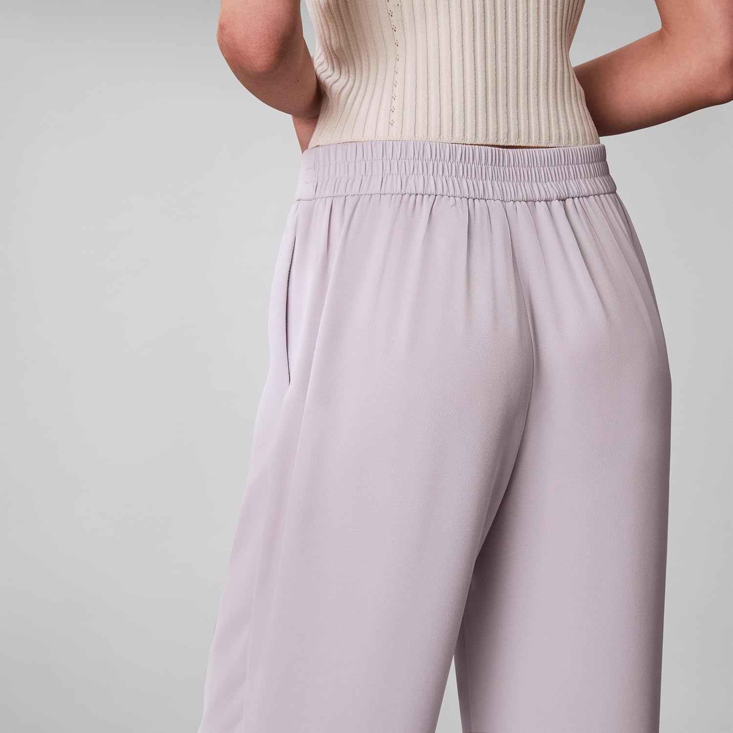 image:imageCalvin Klein Womens Crepe Wide Leg TrouserEvening Haze