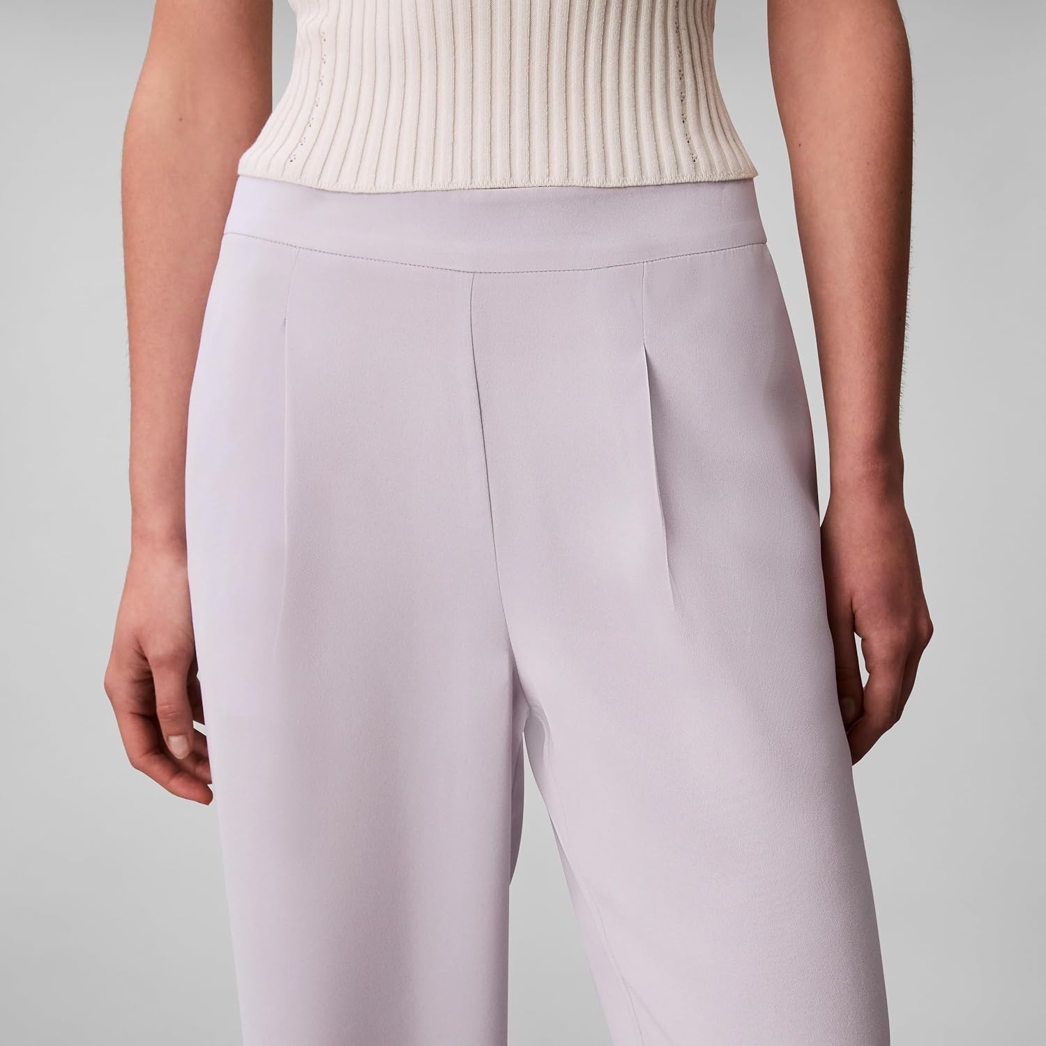 image:imageCalvin Klein Womens Crepe Wide Leg TrouserEvening Haze