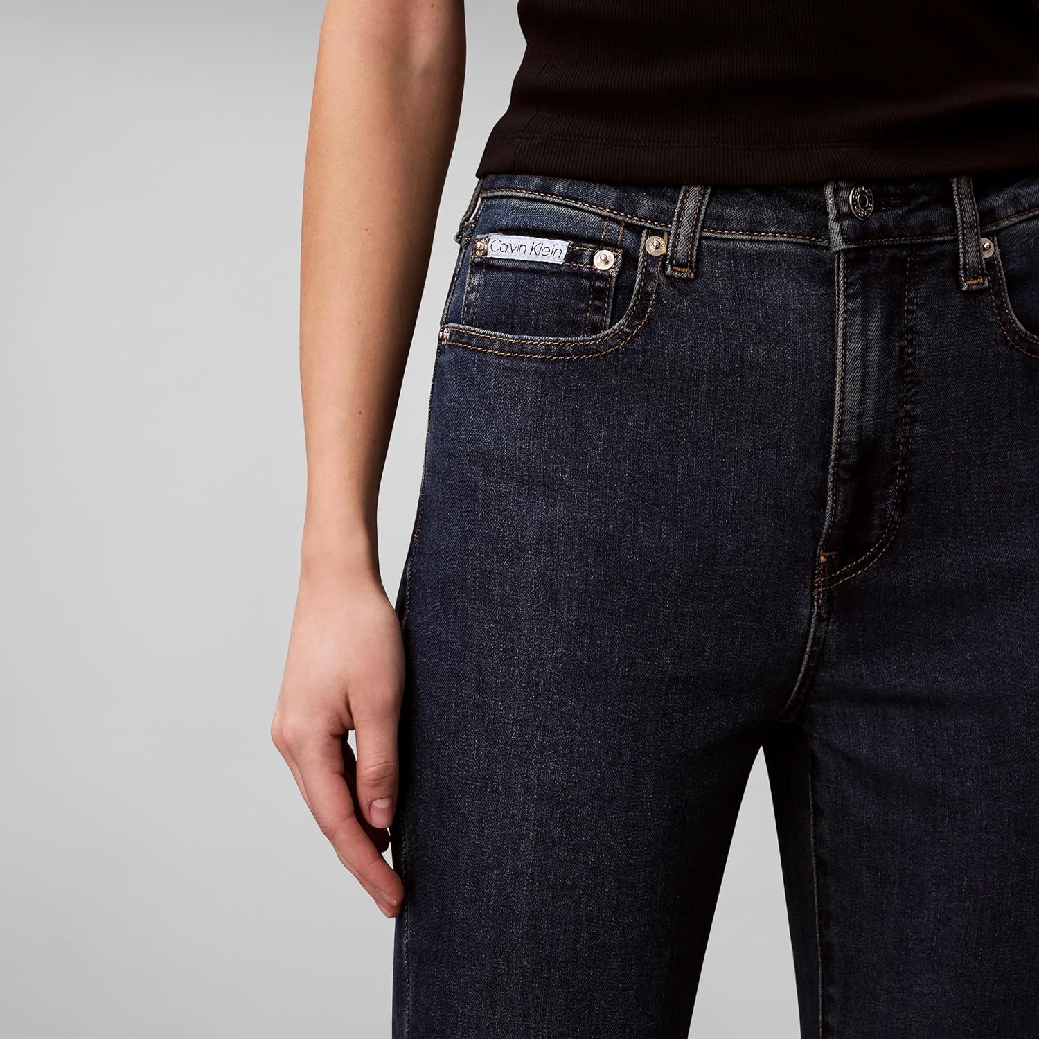image:imageCalvin Klein Womens High Rise Skinny Fit JeansWinter Storm