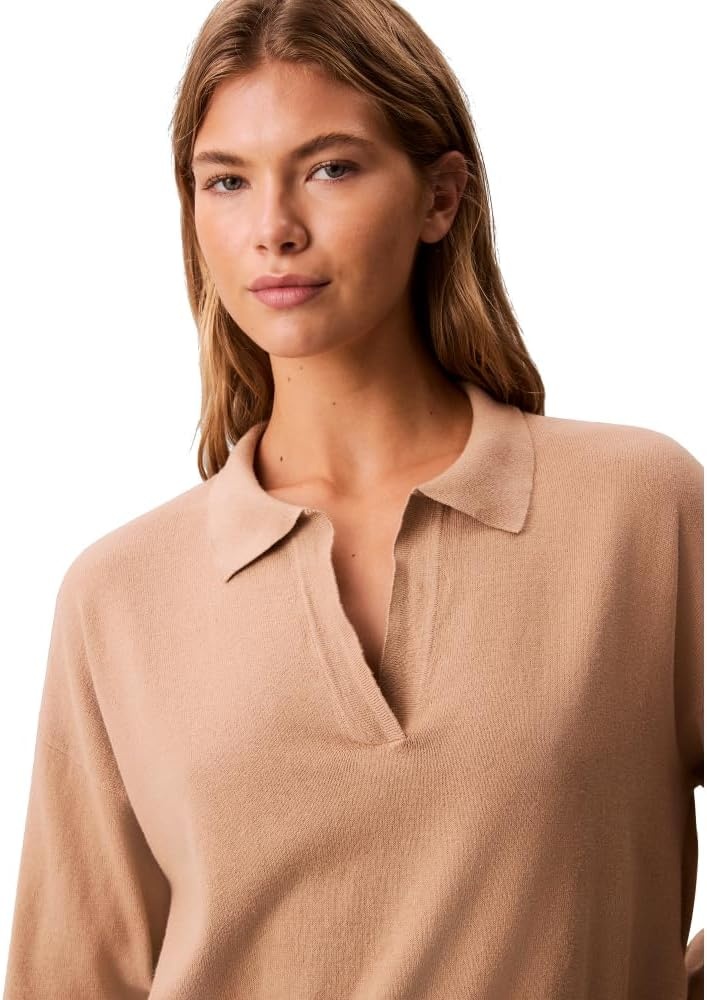 image:imageCalvin Klein Womens Johnny Collar Polo SweaterAmphora