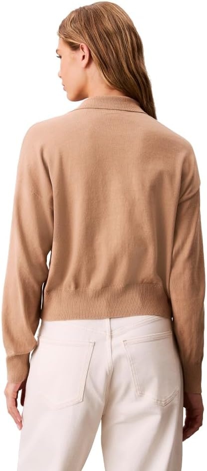 image:imageCalvin Klein Womens Johnny Collar Polo SweaterAmphora