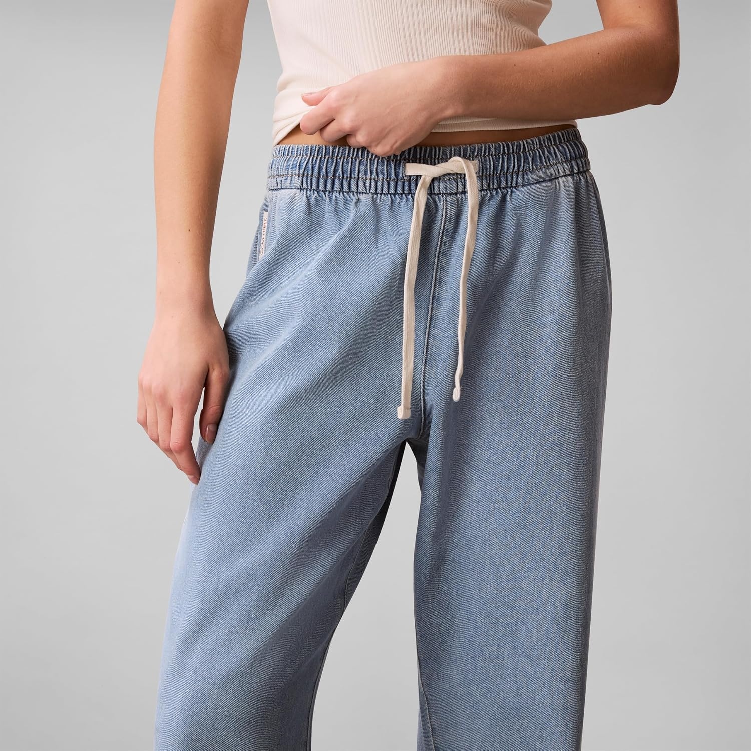 image:imageCalvin Klein Womens Lightweight Denim Pullon PantsOcean Front