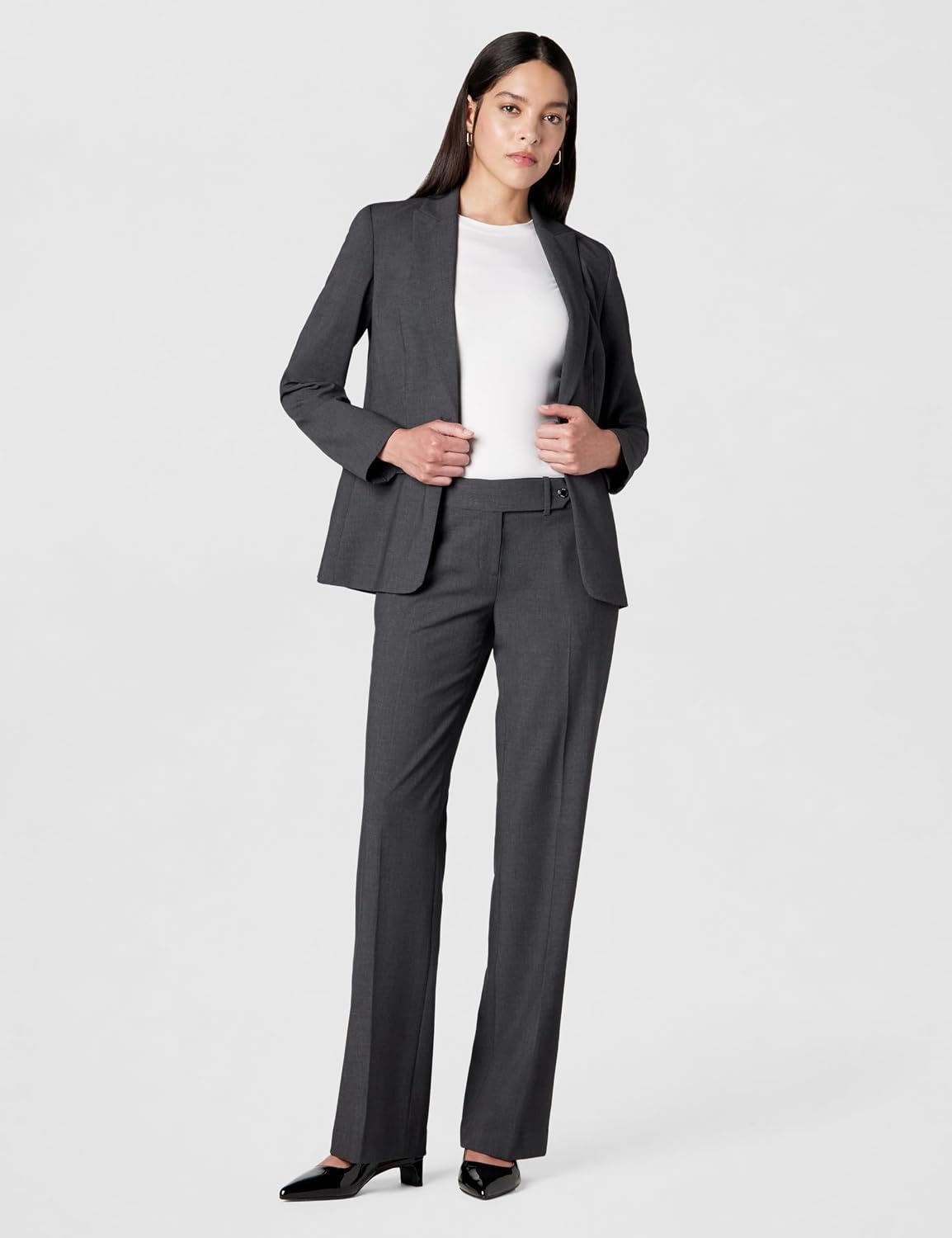 image:imageCalvin Klein Womens Modern Fit Suit PantCharcoal