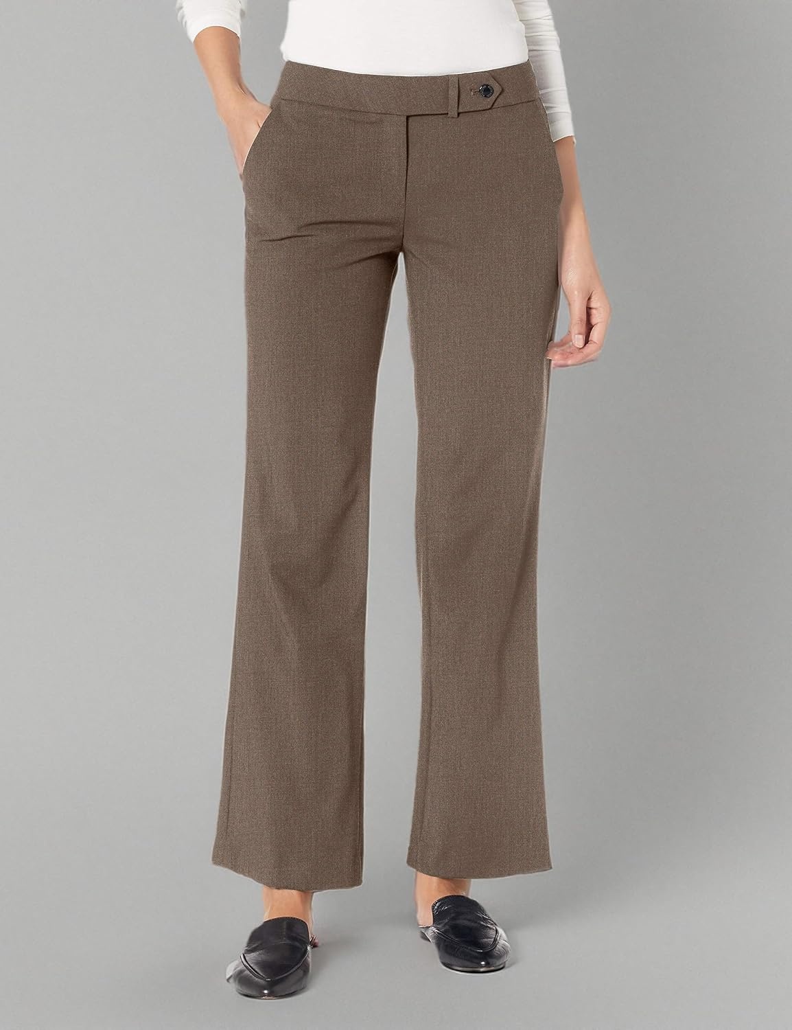 image:imageCalvin Klein Womens Modern Fit Suit PantHeather Taupe