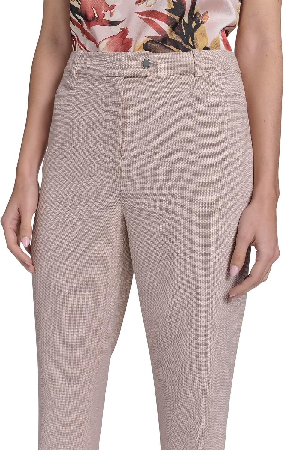 image:imageCalvin Klein Womens Modern Fit Suit PantPink Pepper Multi