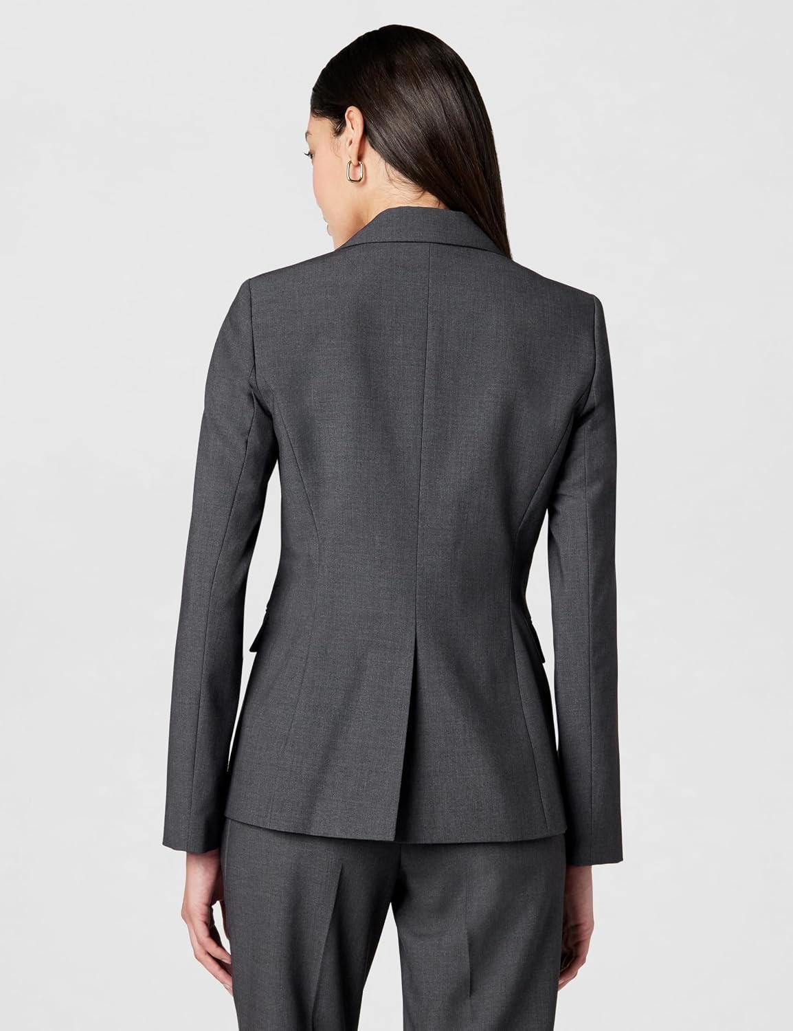 image:imageCalvin Klein Womens One Button Lux BlazerCharcoal