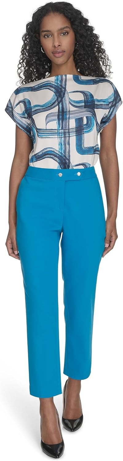 image:imageCalvin Klein Womens One Button Lux BlazerCorsica