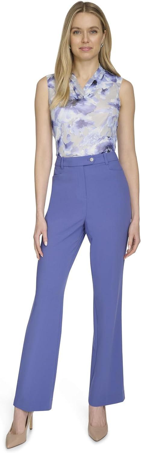 image:imageCalvin Klein Womens One Button Lux BlazerFuture Dusk