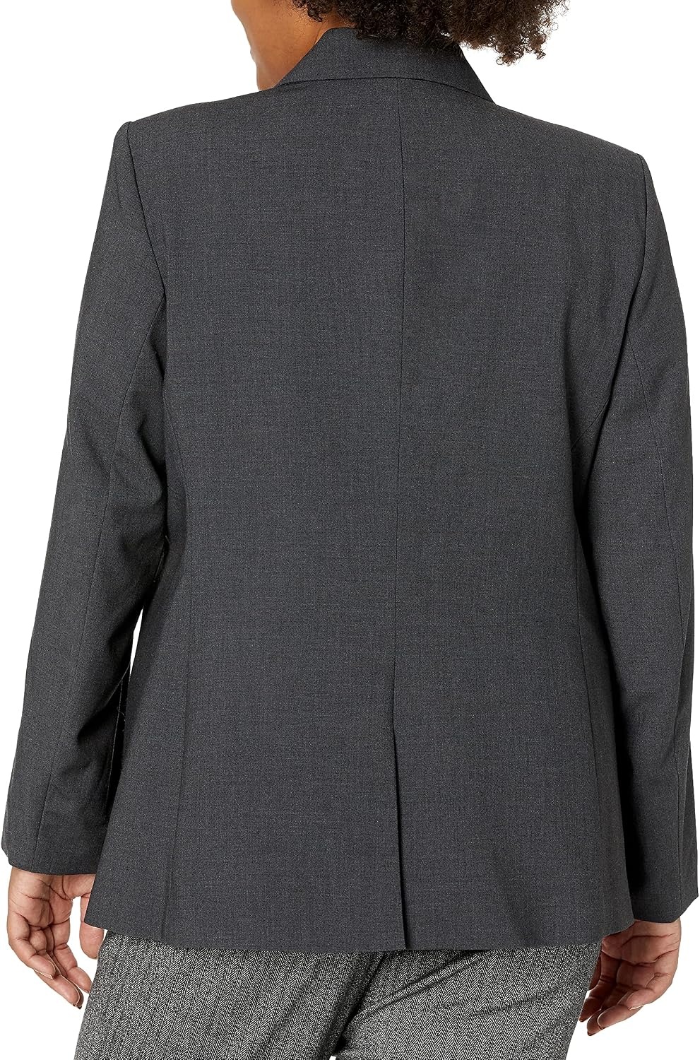 image:imageCalvin Klein Womens One Button Lux BlazerGrey