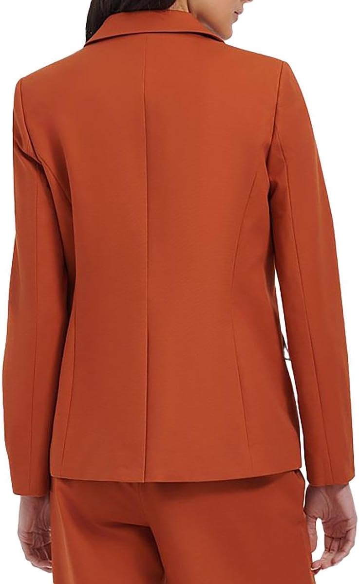 image:imageCalvin Klein Womens One Button Lux BlazerTerra