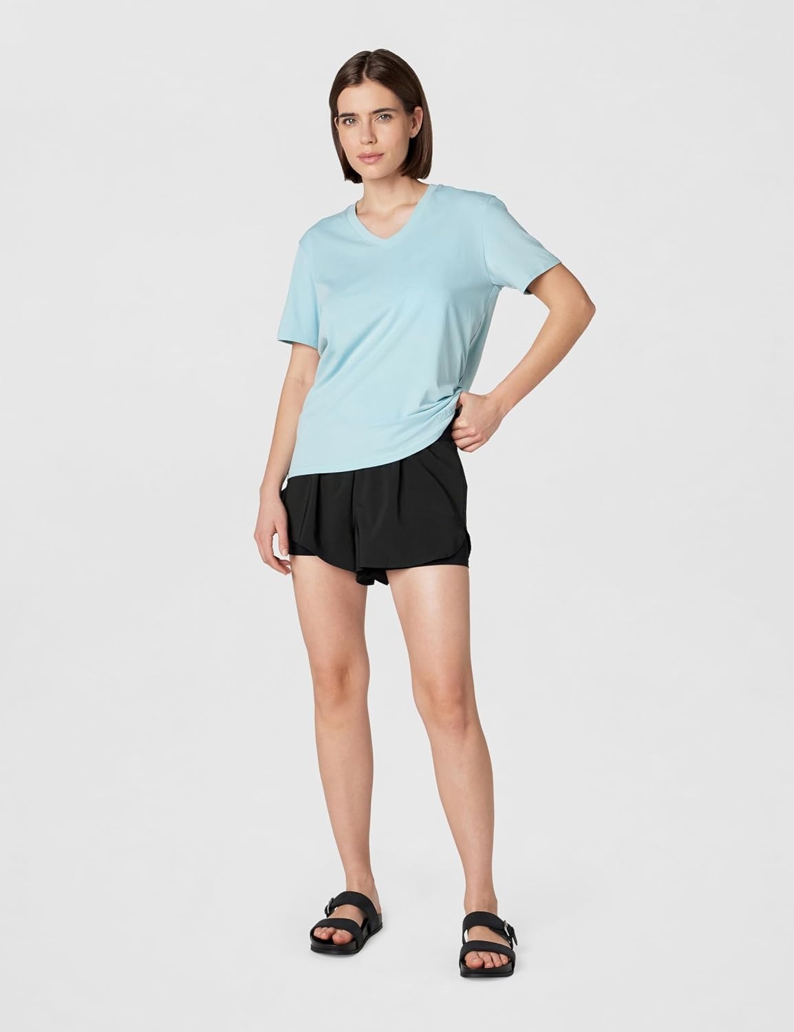 image:imageCalvin Klein Womens Performance Icon Sport 2in1 ShortsBlack
