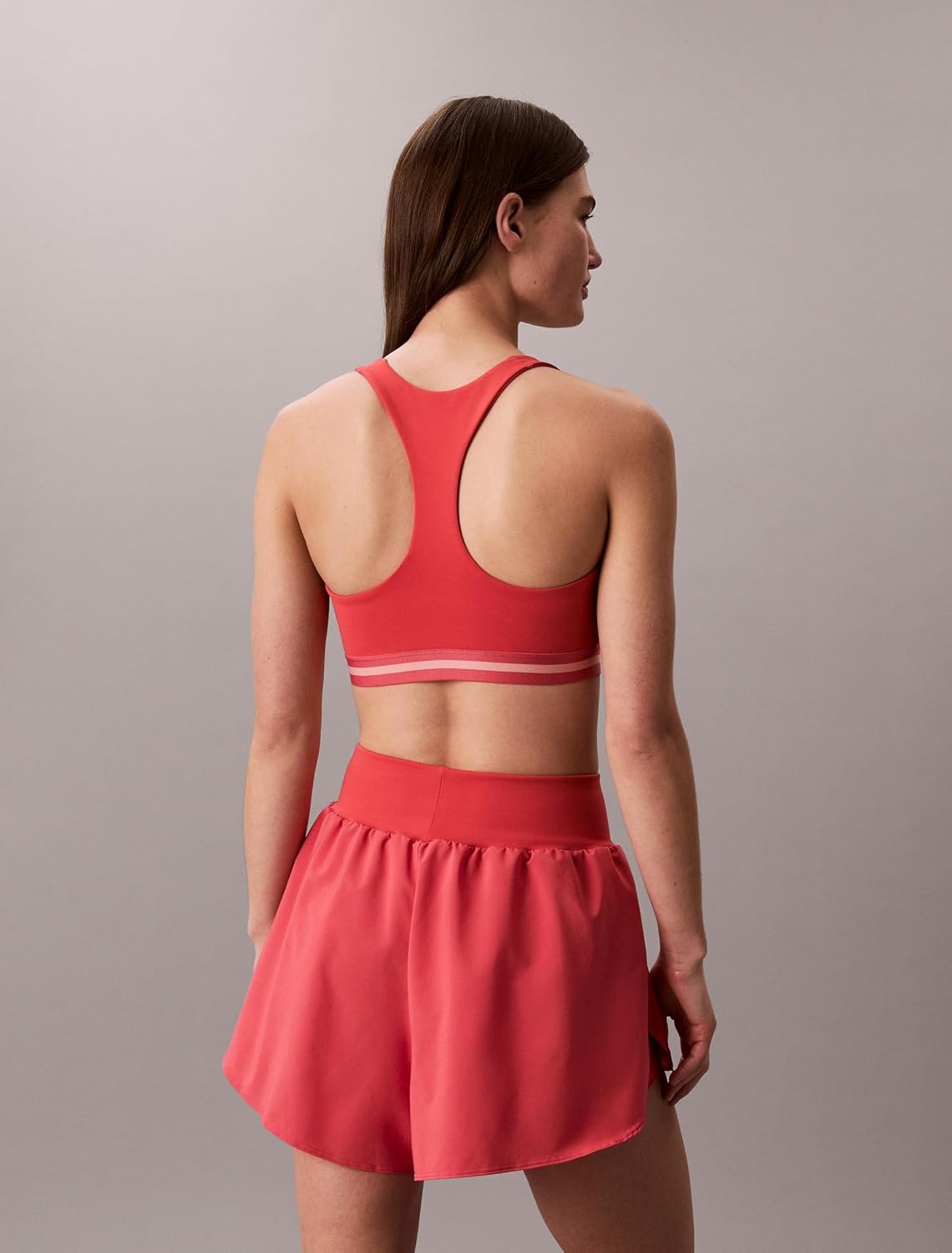 image:imageCalvin Klein Womens Performance Icon Sport 2in1 ShortsWine Blossom