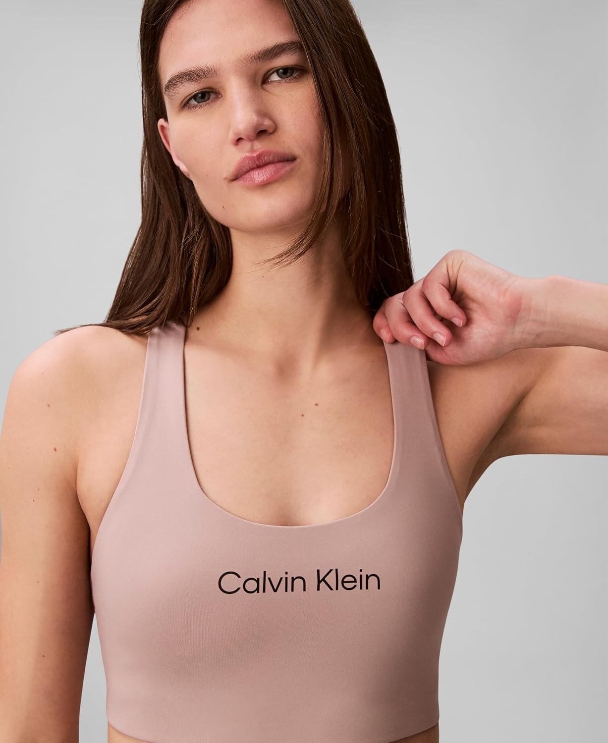 image:imageCalvin Klein Womens Performance Logo Medium Impact Sports BraSphinx