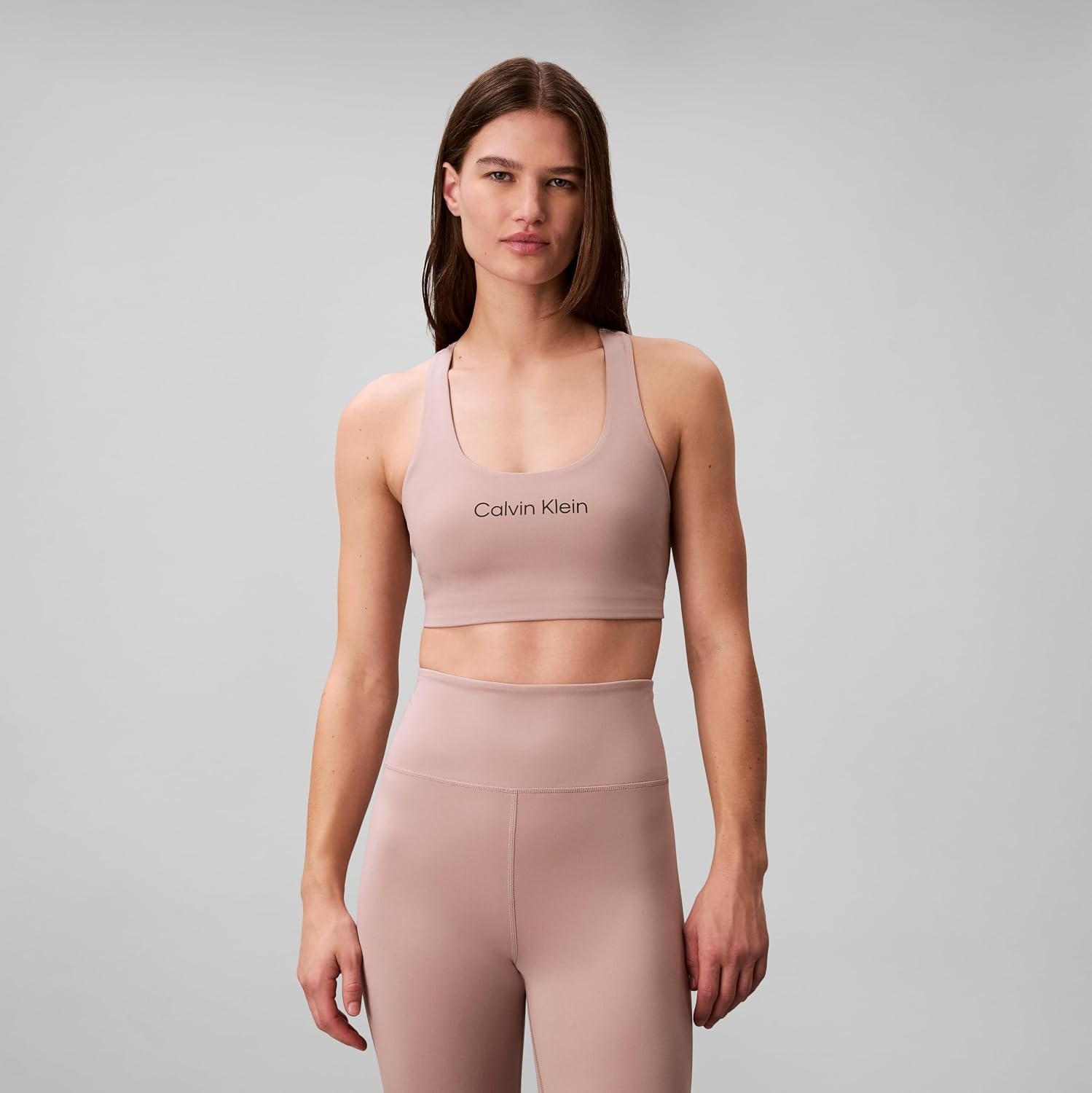 image:imageCalvin Klein Womens Performance Logo Medium Impact Sports BraSphinx