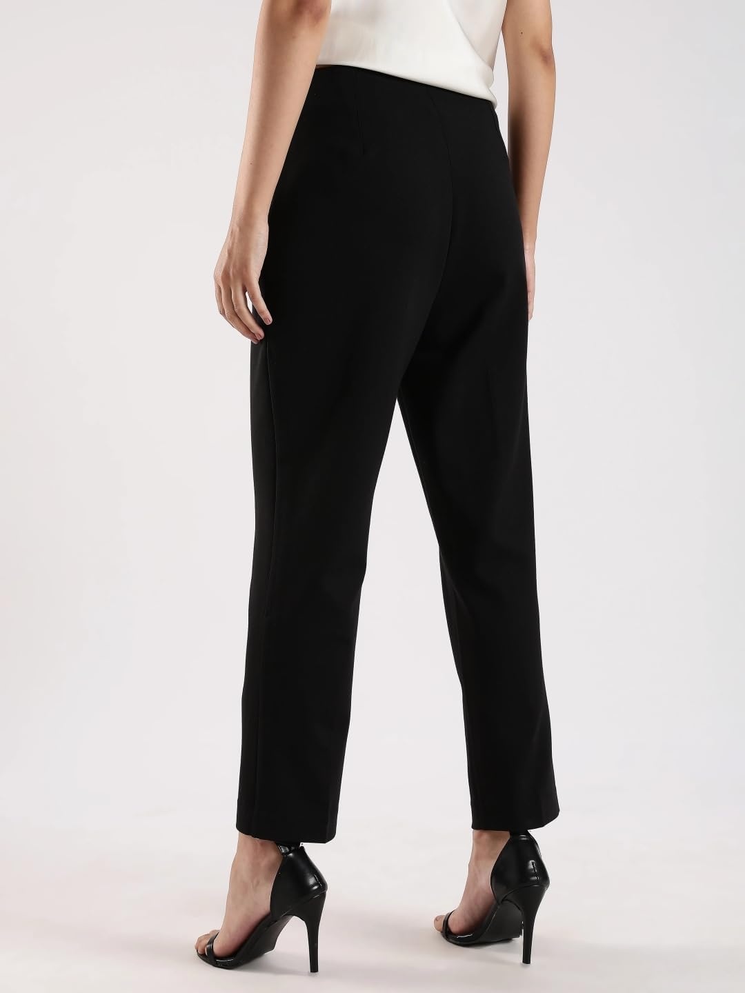 image:imageCalvin Klein Womens Ponte Cropped Straight PantsBlack
