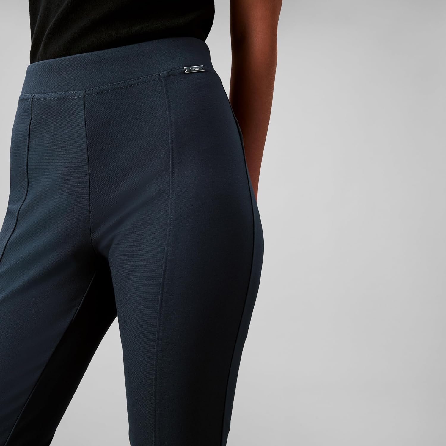 image:imageCalvin Klein Womens Ponte Skinny Fit PantsInk