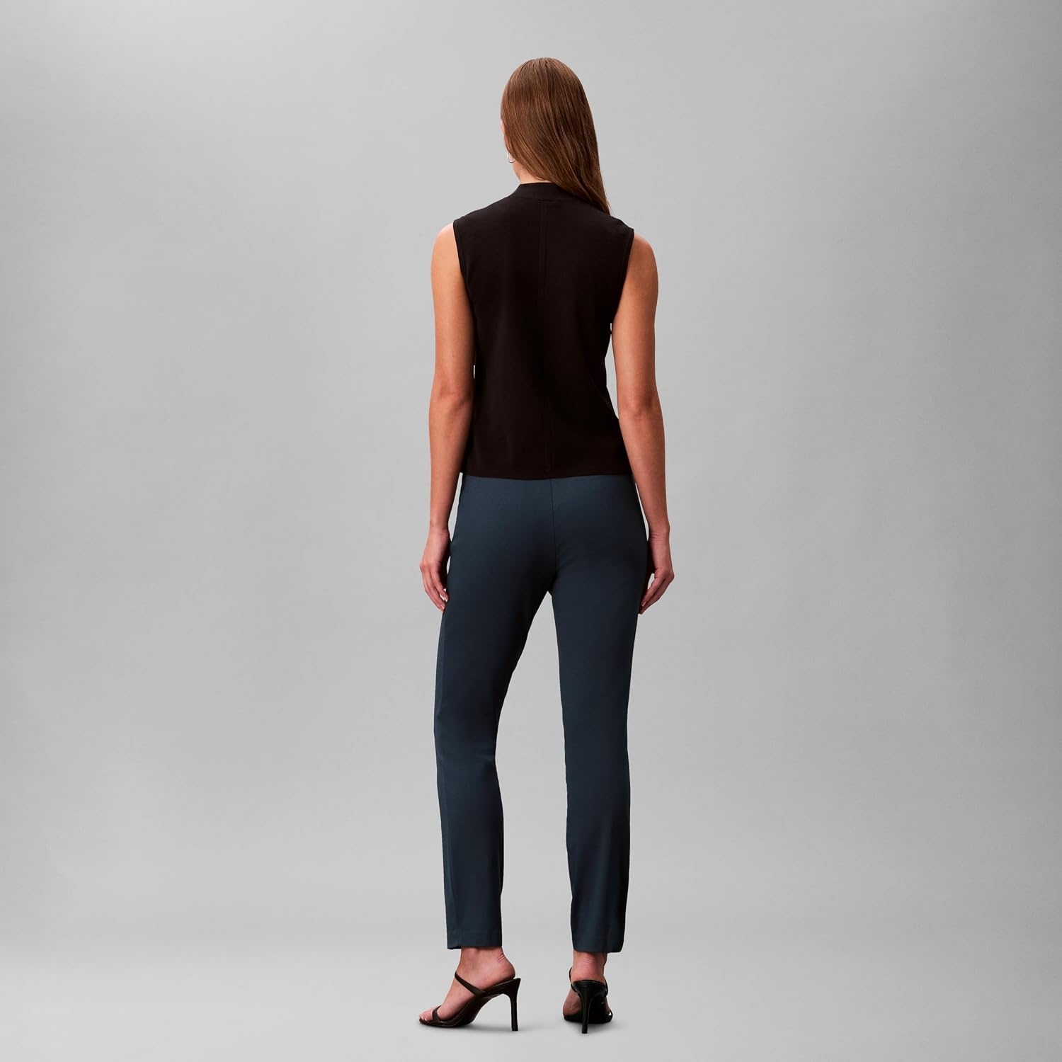 image:imageCalvin Klein Womens Ponte Skinny Fit PantsInk