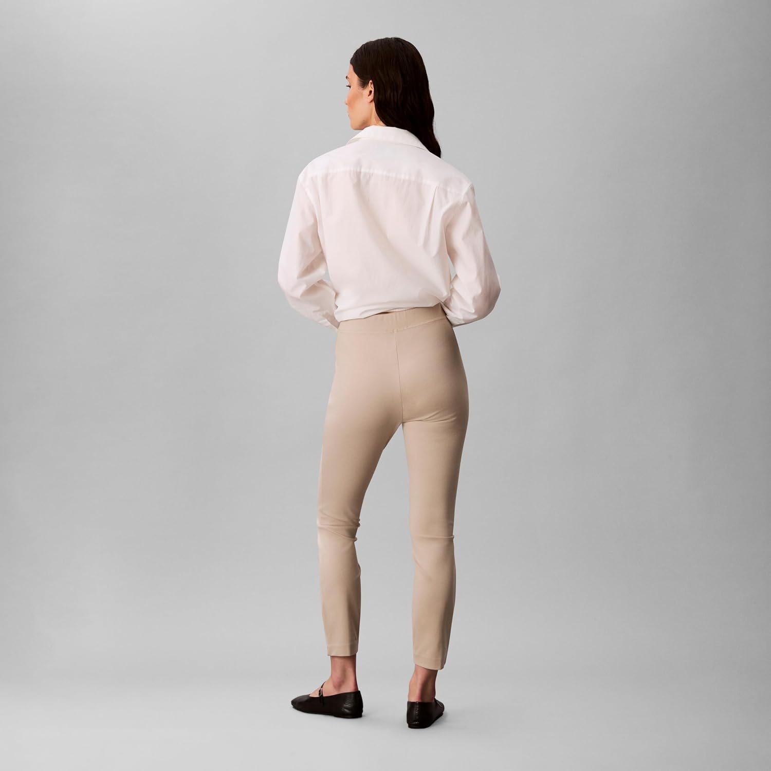 image:imageCalvin Klein Womens Ponte Skinny Fit PantsIsland Fossil