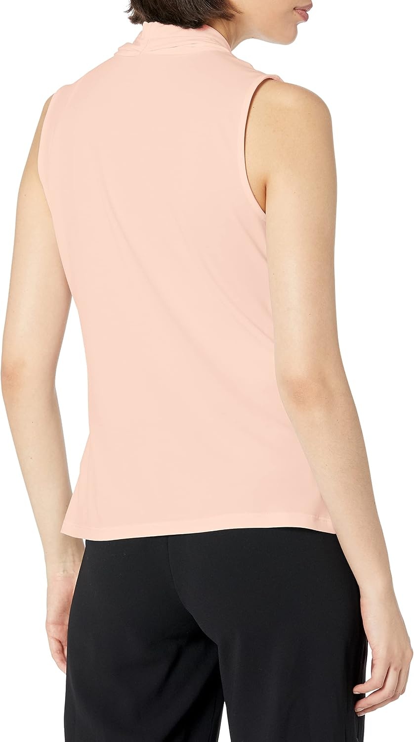 image:imageCalvin Klein Womens Sleeveless VNeck BlouseBlush