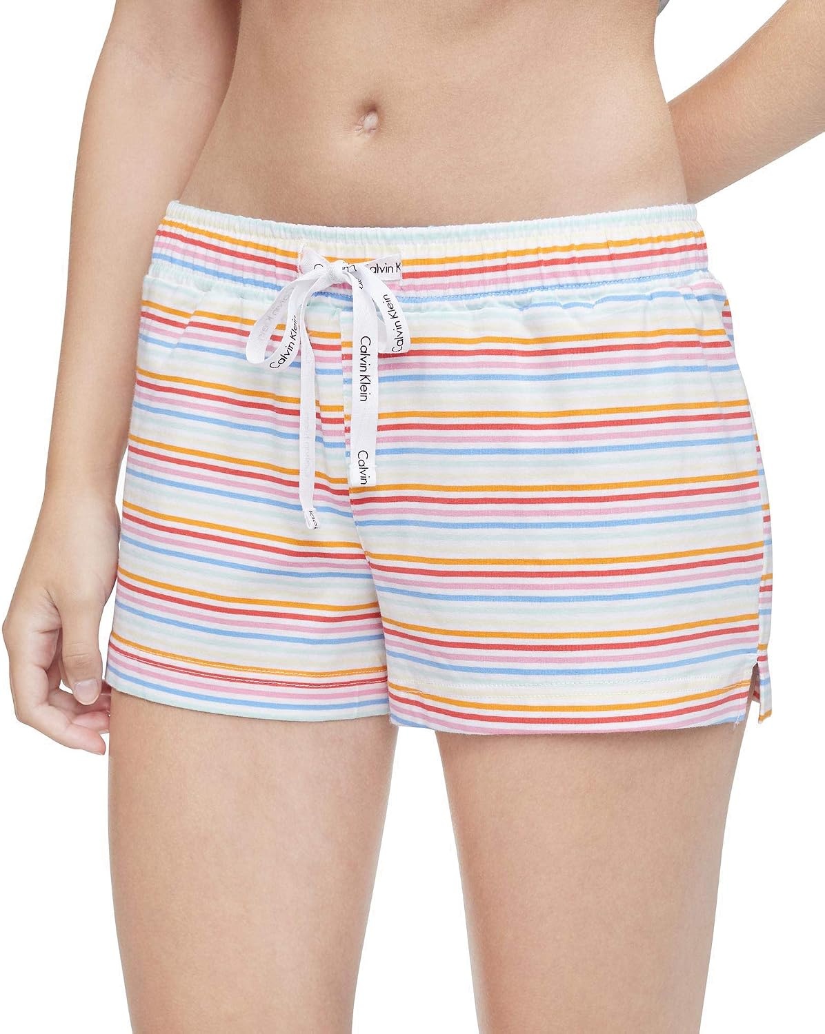 image:imageCalvin Klein Womens Tank Top and Boxer Short Pajama SetPrism White