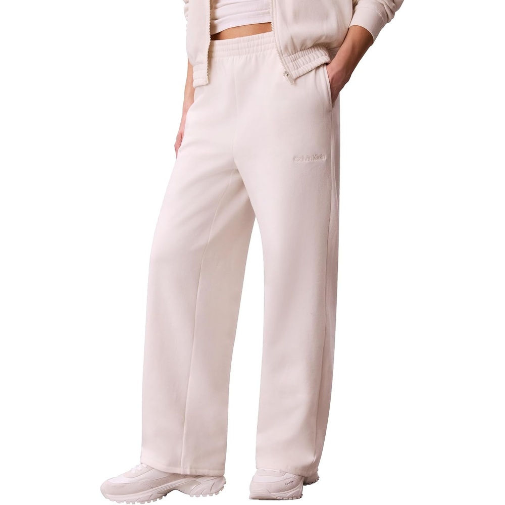 image:imageCalvin Klein Womens Brushed French Terry Straight Leg JoggersTofu