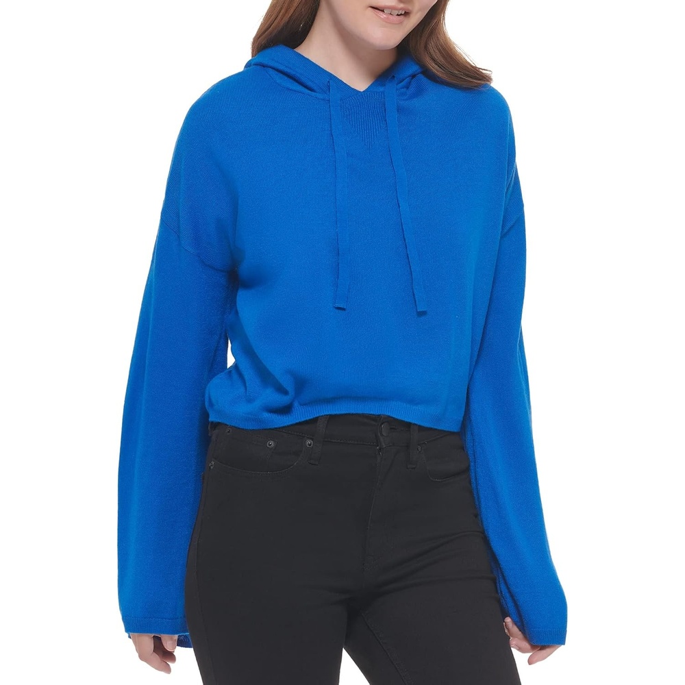 image:imageCalvin Klein Womens Chain Stitch Vneck SweaterOceana