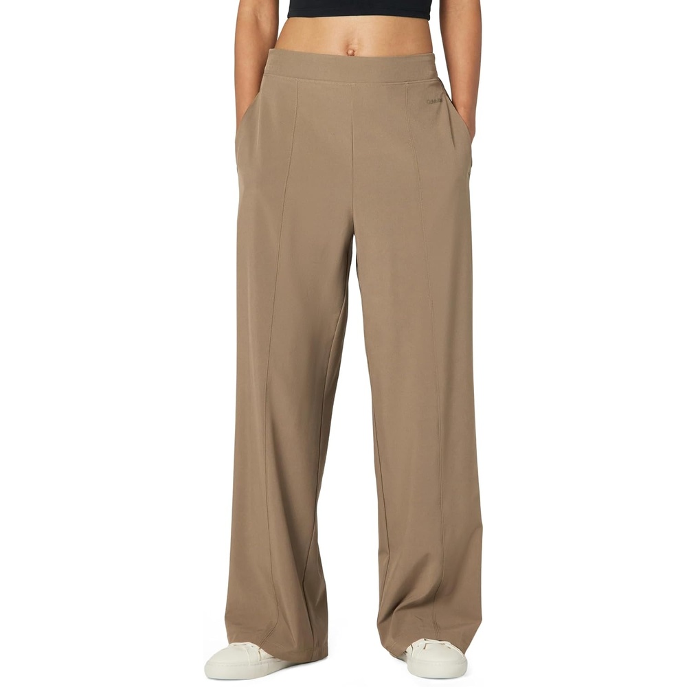 image:imageCalvin Klein Womens Commuter Woven PantsMedium Brown